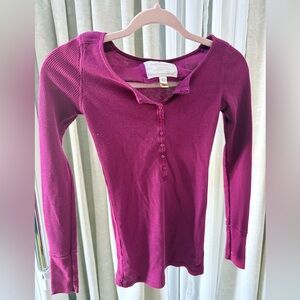 American Eagle Outfitters Magenta Top